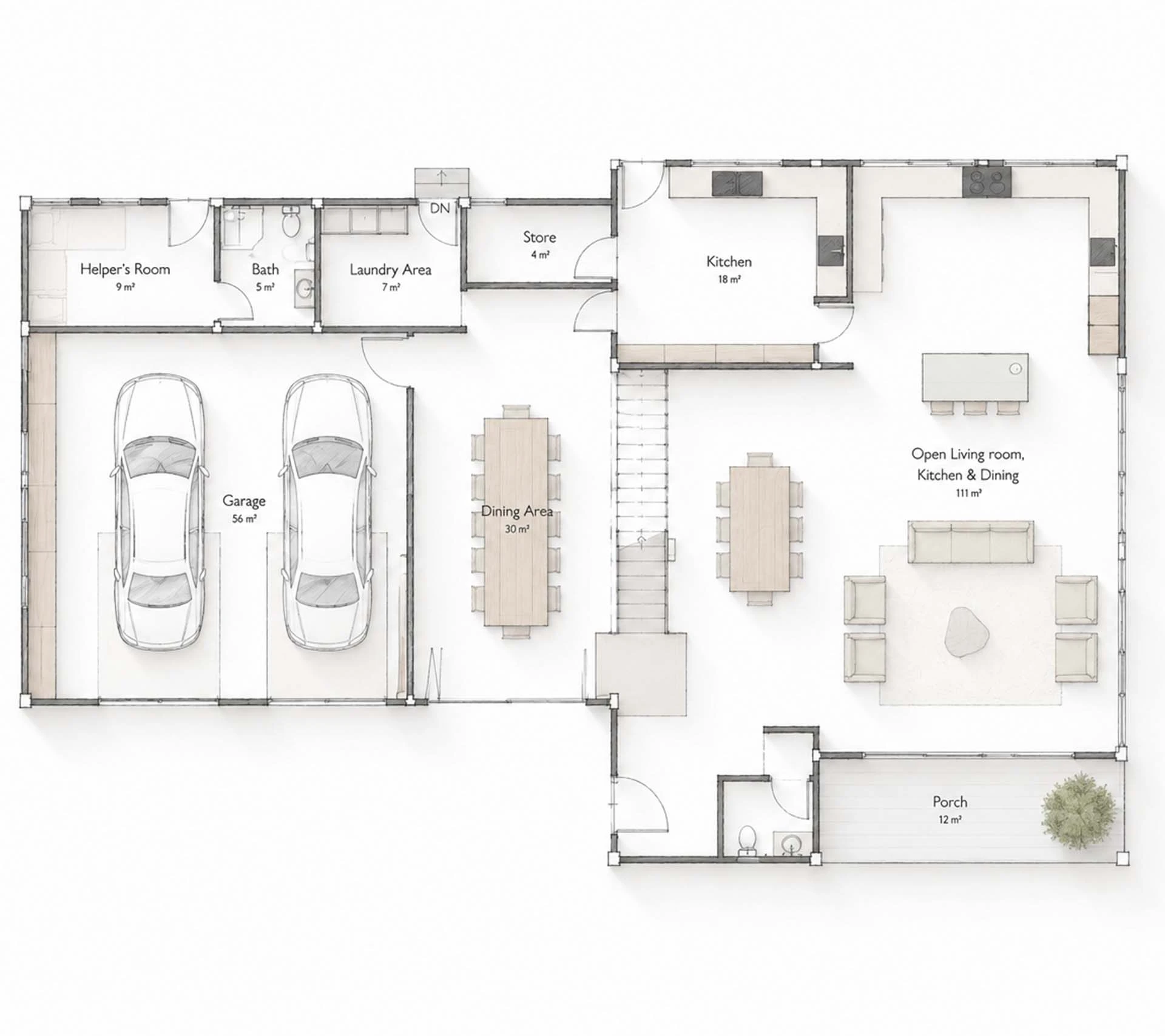 Modern Home Floor Plan